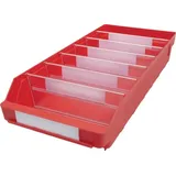 stemo lagerstandard gesellschaft mit beschränkter Regalkasten L500xB240xH95mm rot PP