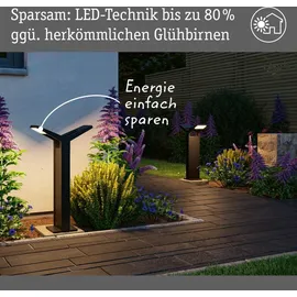 Paulmann LED Pollerleuchte Juntea Aluminium 585mm 21W 1600lm IP44 Anthrazit