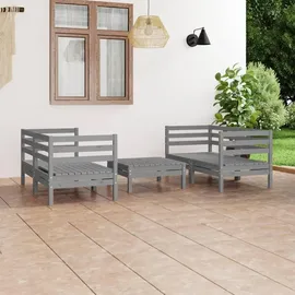 vidaXL Lounge-Set grau 3082399