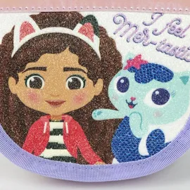 gabby's dollhouse Umhängetasche Kindertasche für Mädchen mit Motivdruck - Lila