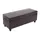 berlinlodge Aufbewahrungs-Truhe Sitzbank Lars HxBxT 45x112x45cm Braun Leder + Kunstleder
