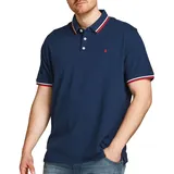 JACK & JONES Poloshirt Basic mit Slim Fit in Dunkelblau-M