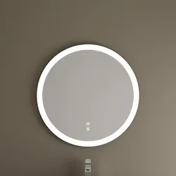 burgbad Eqio Leuchtspiegel rund mit LED-Beleuchtung 75 cm, Spiegel,
