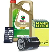 Mann-filter Ölfilter+5L CASTROL EDGE 5W-30 C3 [Hersteller-Nr. 10493171] für Audi, Seat, Skoda, VW