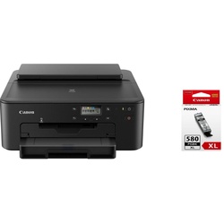 Jetzt ein GRATIS Tintenset dazu Canon PIXMA TS705a Tintenstrahldrucker plus Canon Original PGI-580XL Druckerpatrone schwarz