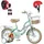 habib gruppe Mädchenfahrrad Klassik | Inkl. Luftpumpe | 6-teiligem Schutz-Set | Kohlenstoffstahlrahmen & Duales Bremssystem | Mitwachsend & sicher... | Türkis