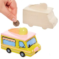 Spardose Eiswagen aus  Keramik (pro Set 2)