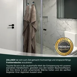 ZOLLNER Handtuchset 50 x 100 cm braun 4-tlg.