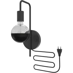Calex | U-Line Wandleuchte | Schwarz | E27 Fassung