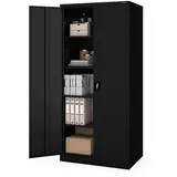 Jan Nowak Aktenschrank 195 x 90 x 60 cm Schwarz