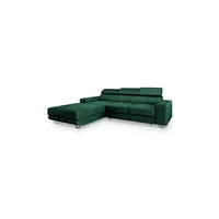 masseno Eckcouch Polyester 3-Sitzer Grün