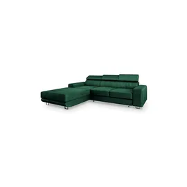 masseno Eckcouch Polyester 3-Sitzer Grün