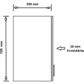Küchen-Preisbombe SIENA BASIC Küchenzeile 280 cm Schwarz