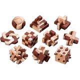 Philos 6922 - Holzpuzzle-Sortiment 10 unterschiedlichen Knobelspielen