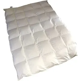Betten Hofmann Hofmann Bayern Kassetten Daunendecke Ganzjahresdecke 5x7 155x220 cm 840 g leicht - Weiß