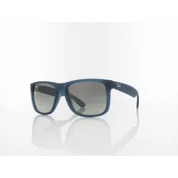 Ray-Ban Herren-Sonnenbrille Vollrand quadratisch, Kunststoff-Gestell, blau