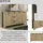 byLIVING Faro 160 x 84 x 40 cm Artisan Eiche / Schwarz