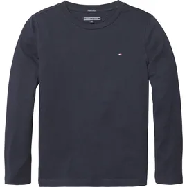 Tommy Hilfiger Basic Knit Langarm-T-Shirt Sky Captain 10 Jahre