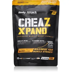 Body Attack CREAZ XPAND Förderung der sportlichen Leistung in Pulverform Geschmack Orange 300 g