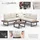 Tectake Eliar Loungeset schwarz