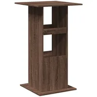 vidaXL Bartisch mit Ablagen Braun Eiche 60x60x102 cm Holzwerkstoff