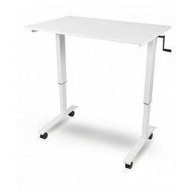LUXOR Schreibtisch »Luxor« 120 cm breit und manuell höhenverstellbar bis 115 cm weiß, Luxor, 120x115x80 cm