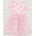 Gemustertes Tüllkleid mit Glitzerprint und Puffärmeln pink 128