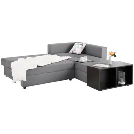 Home Affaire Eckcouch Mikrofaser 2-Sitzer Grau