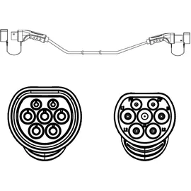 Roline 19.08.0025, eMobility Ladekabel Typ2, 3-phasig, 480VAC (3P+N+E), 32 A, 22 kW, 5 m