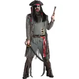 maskworld Zombie Pirat Kostüm Herren XXL