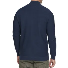 Indicode Strickjacke "Marland", Herren, Gr. XL, blau (navy), Strick, Obermaterial: 100% Baumwolle, unifarben, normal, hoch geschlossener Ausschnitt, Strickjacken Strickjacke