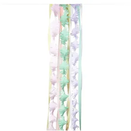 Rico Design Luxus Party Deko Set 11-teilig 8 Kreppbänder 5,5 cm x 10 m / 3 Krepp Girlanden 175 cm x 3 m