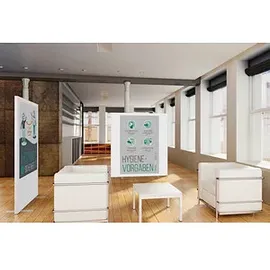 Paperflow Trennwand easyScreen, Hygiene-Vorgaben weiß 160,0 x 174,0 cm, 1 St.