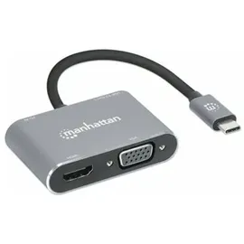 Manhattan USB-C auf HDMI & VGA 4in1 Konverter Power Delivery