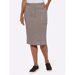 Cargorock CASUAL LOOKS Gr. 23, grau (taupe) Damen Röcke