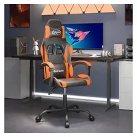 vidaXL Gaming-Stuhl Schwarz und Orange USB
