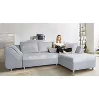 Collection AB "Sally L-Form", grau, B:256cm H:87cm T:165cm, Microfaser