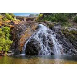 Fototapete PAPERMOON "Wasserfall", bunt, B:3,50m L:2,60m, Vlies, Tapeten