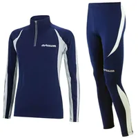 Airtracks Damen Winter Laufset Thermo Laufhose Lang Laufshirt Langarm Sweatshirt Fleece Funktionsshirt Sport Langarmshirt Jogginghose Leggins - schwarz-neon - S - Damen - S