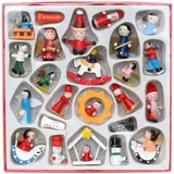 Dekohelden24 ***Wunderschöner Holz Baumbehang als 24er Set, ca. 3-6 cm