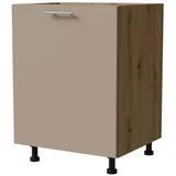 Feldmann-Küchen Unterschrank Brerra 60 x 50 x 82 cm Graubeige
