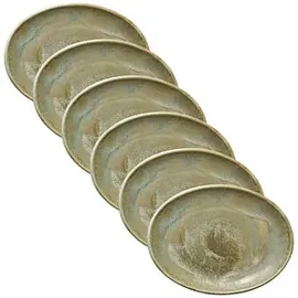 Heart & Soul Servierplatten Perfect Match Thyme hellgrün 25,0 x 19,0 cm, 6 St.