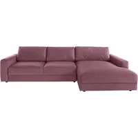 Places of Style Ecksofa »Bloomfield, L-Form«, wahlweise mit Bettfunktion und Bettkasten, rosa