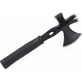 Wiltec 3-in-1 Mehrzweckbeil 350 mm mit Spaltbeil, Hammer, Nageleisen, Brechstange für Outdoor und Baustelle, Überlebenswerkzeug, Axt