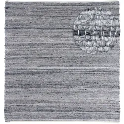 Wollteppich MORGENLAND "Toska", grau, B:200cm H:13mm L:200cm, Polyethylenterephthalat (PET), Teppiche
