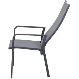 Siena Garden Carlton Dining Move Gartenstuhl 60 x 120 x 113 cm dunkelgrau