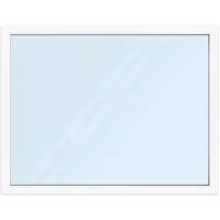 Fenster 180x140 cm, Kunststoff Profil aluplast IDEAL® 4000, Weiß, 1800x1400 mm, einteilig festverglast, 2-fach Verglasung, individuell konfigurieren