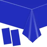 2 Stück Einweg Tischdecke Royal Blau Papiertischdeck Roll Kunststoff Party Tischdecken,137*274cm Papiertischdecken Rolle Wasserdichte Tischtuch für Bienen Party,Kindergeburtstag,Hochzeiten,Weihnachten