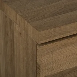 Beliani Schrank Timber Dunkelbraun