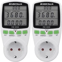 BASETECH EM-3000 Energiekosten-Messgerät Kostenprognose 2 St.